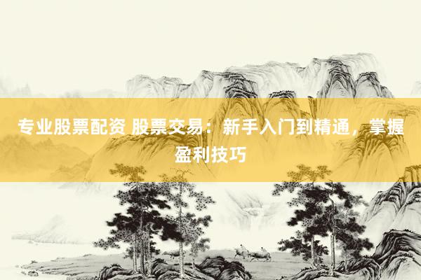 专业股票配资 股票交易：新手入门到精通，掌握盈利技巧