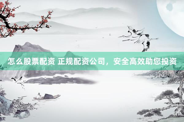 怎么股票配资 正规配资公司，安全高效助您投资